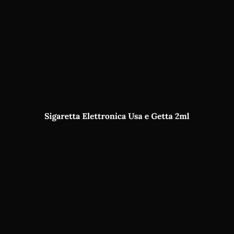 Sigaretta Elettronica Usa e Getta 2ml