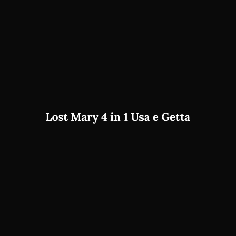 Lost Mary 4 in 1 Usa e Getta
